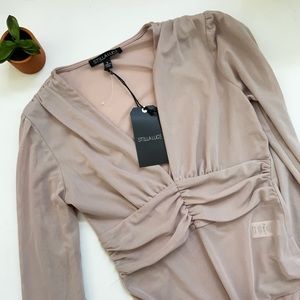 Stella Luce long sleeve mesh bodysuit